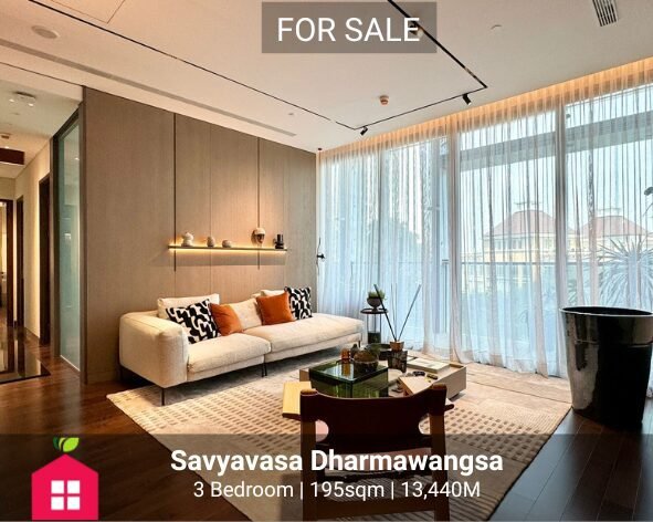 FOR SALE Apartment Savyavasa Dharmawangsa 3BR